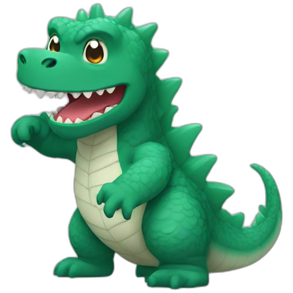 cute godzilla emoji