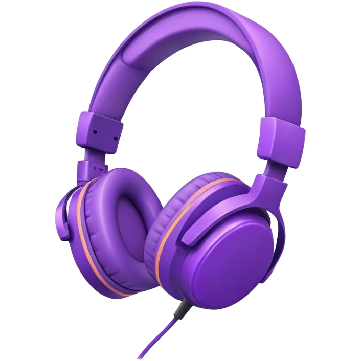 purple gaming headphones emoji