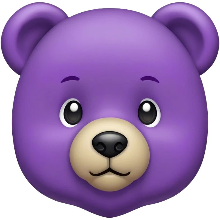 violet head 🧸 emoji