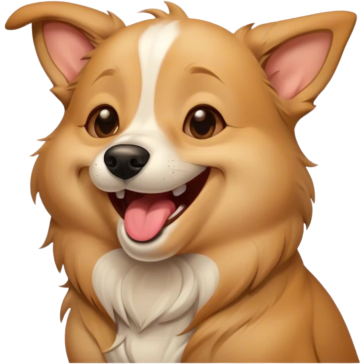 Dog laughing  emoji