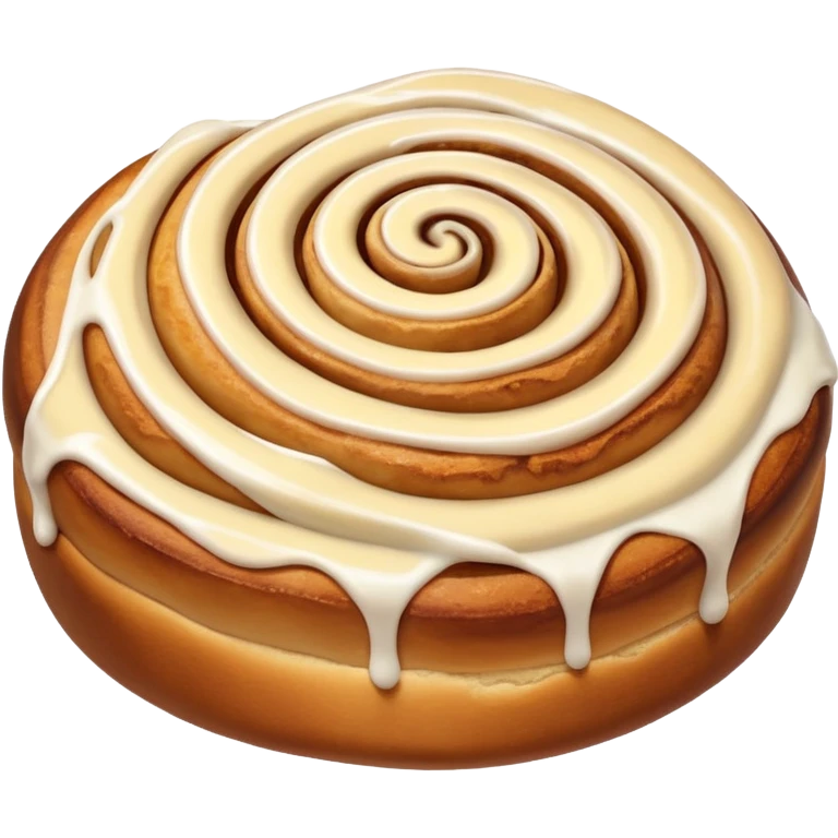 zimtschnecke mit frosting emoji