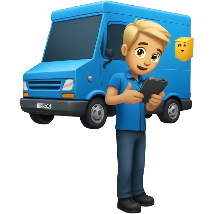 Amazon driver calling a customer  emoji