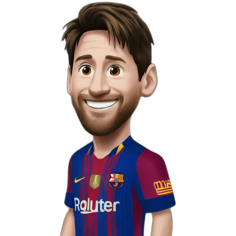 Happy Messi emoji