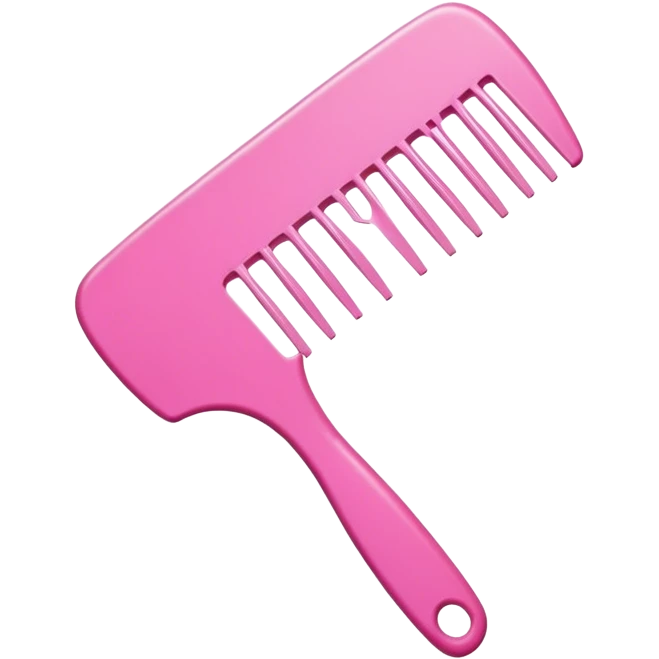wide tooth comb pink emoji
