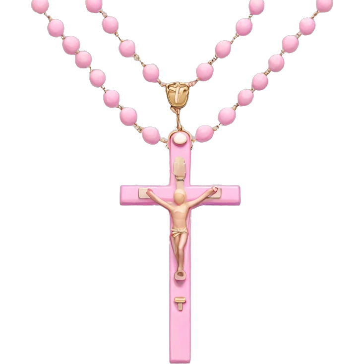 Light Pink rosary emoji