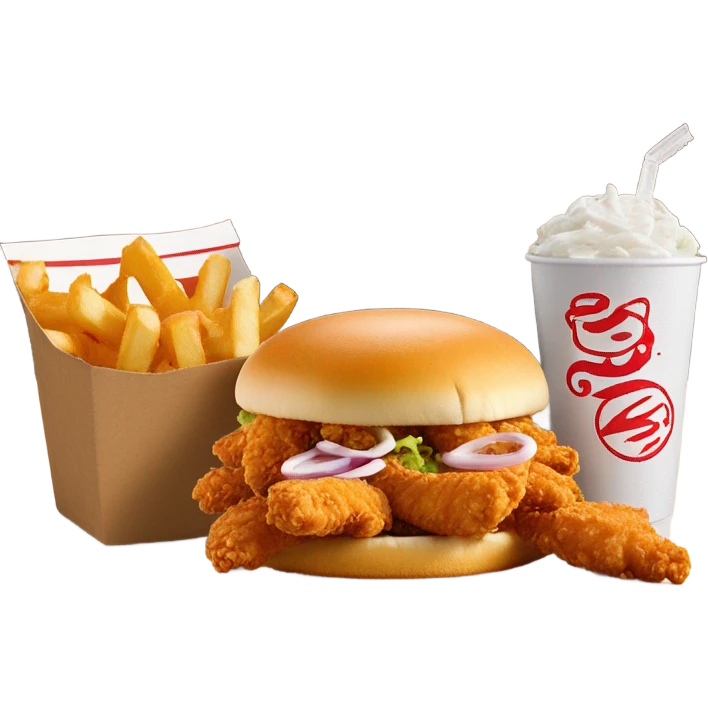 raising canes box combo with soda emoji