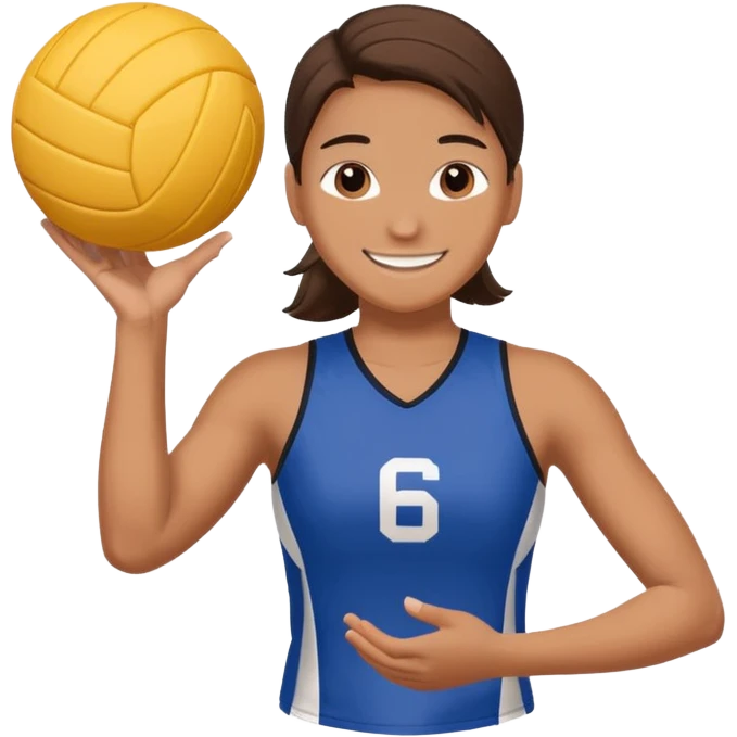 volleyball player, horseman, with volleyball ball emoji