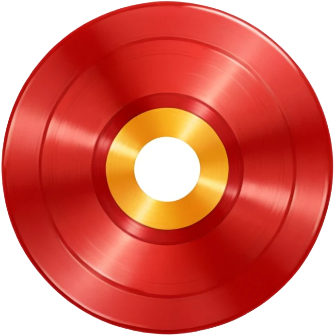 red vinyl record It's just a vinyl record.
 emoji