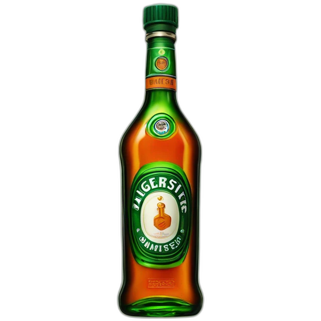 "Jägermeister bottle." emoji