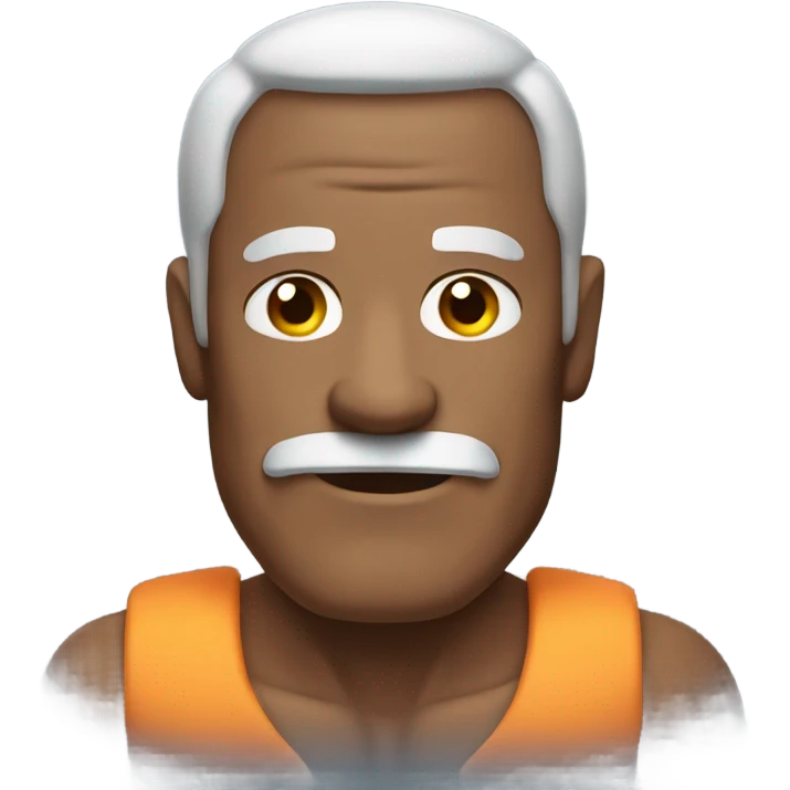 old strong dad with muscles emoji