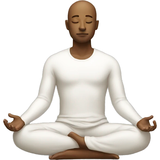 Man meditating  emoji