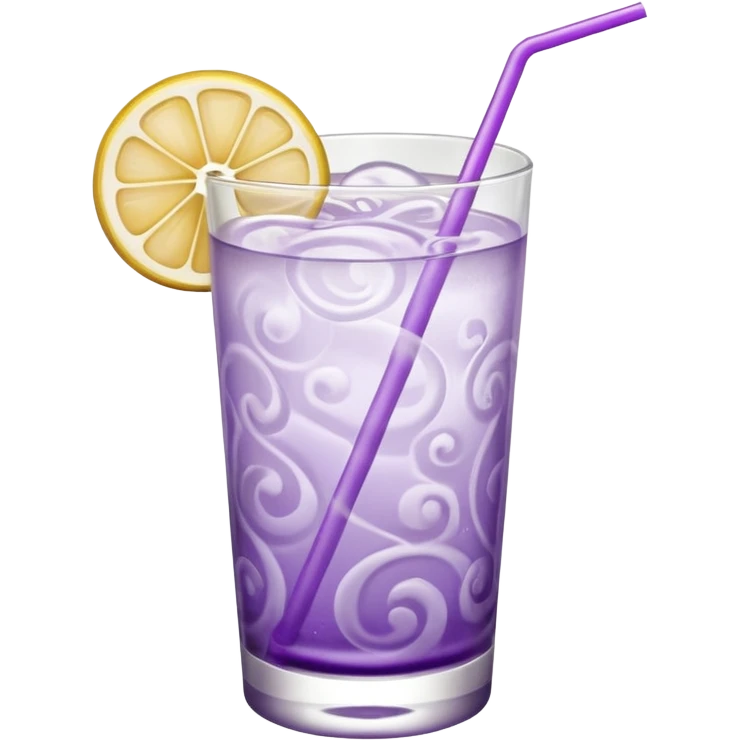 Cocktail light purple with high glass emoji