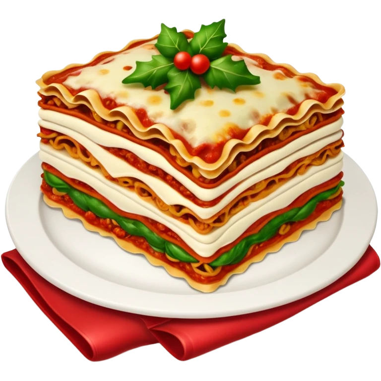 lasagna Christmas emoji