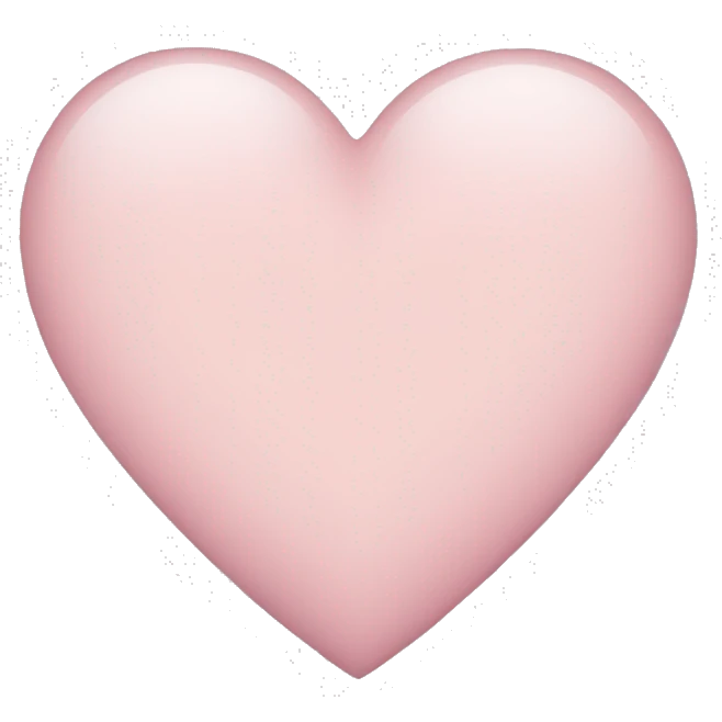 light pink heart emoji