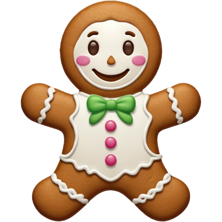 Gingerbread stylised emoji