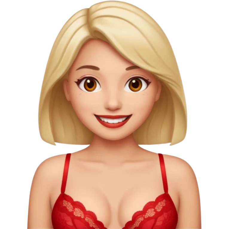 christmas selfie with lingerie emoji