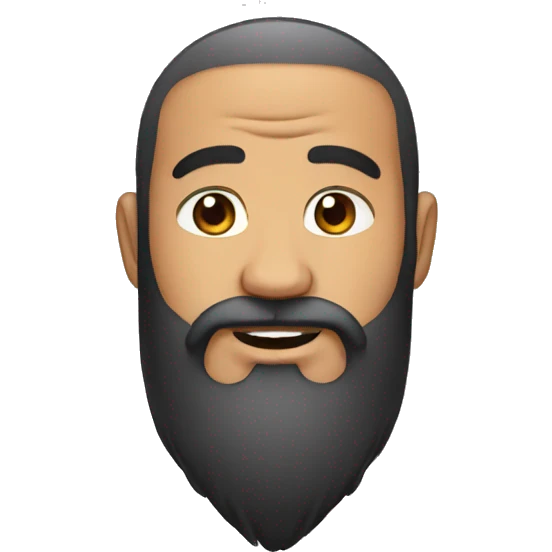 Monje con barba  emoji