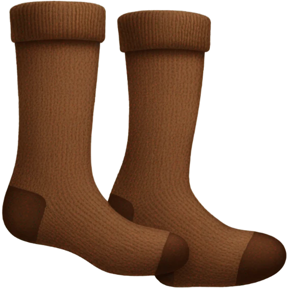 Brown socks emoji
