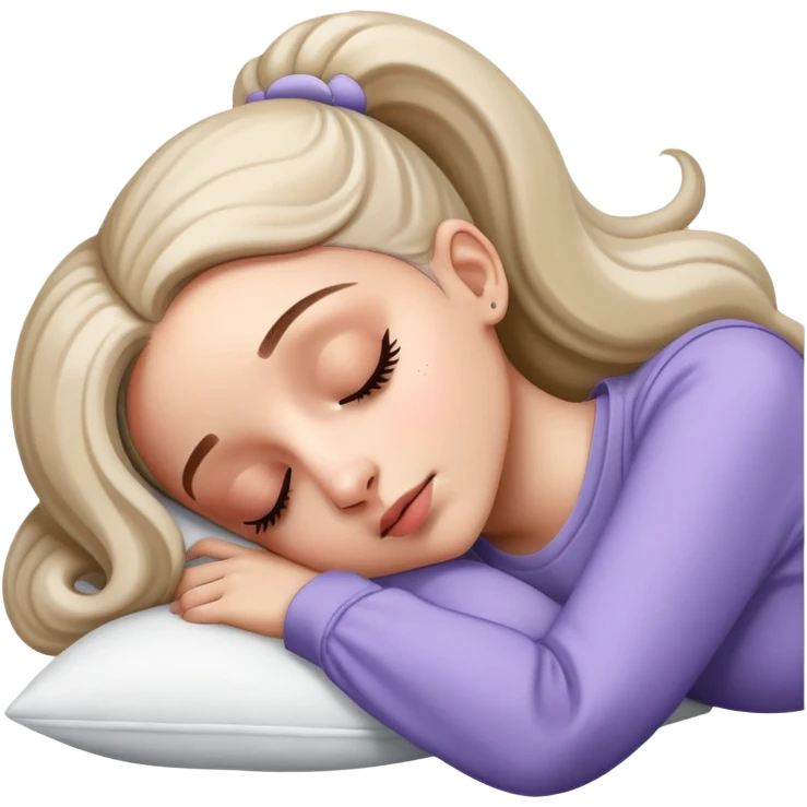 Ariana Grande sleeping emoji