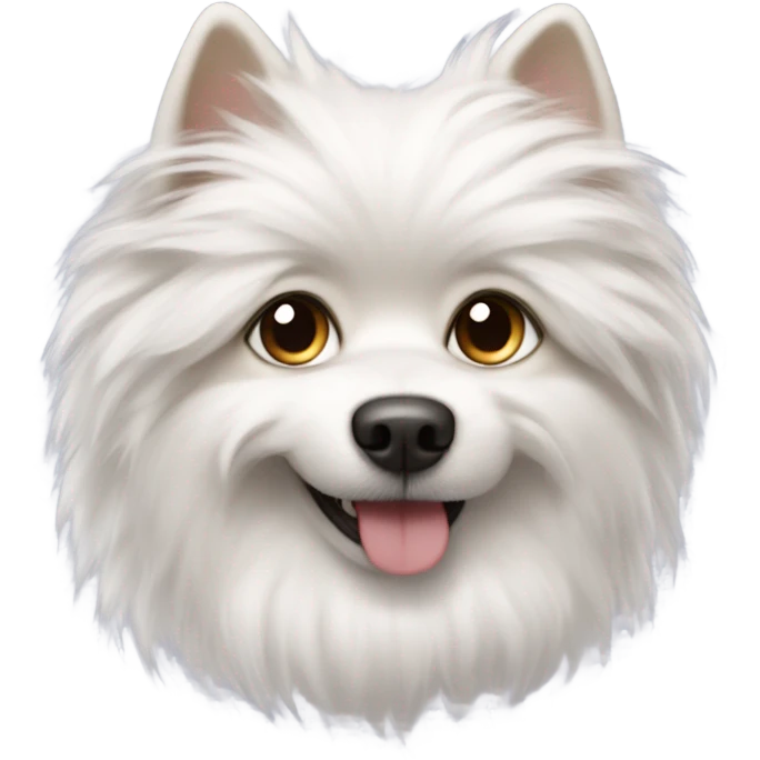 White fluffy dog emoji