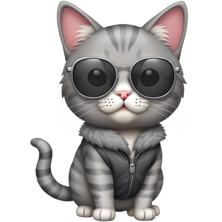 Cat wearing sunglasses emoji