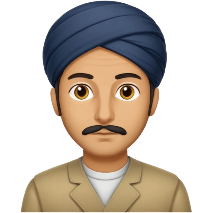 Portrait of a male Iranian civilian with a neutral expression 1980 emoji