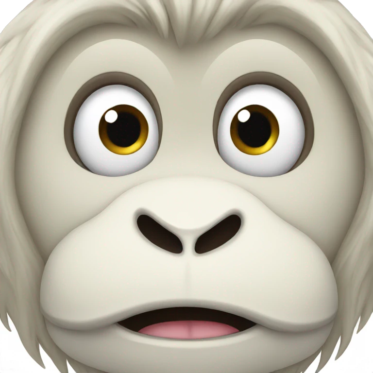 White monkey emoji