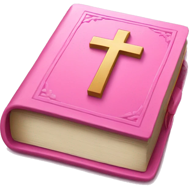Pink bible emoji