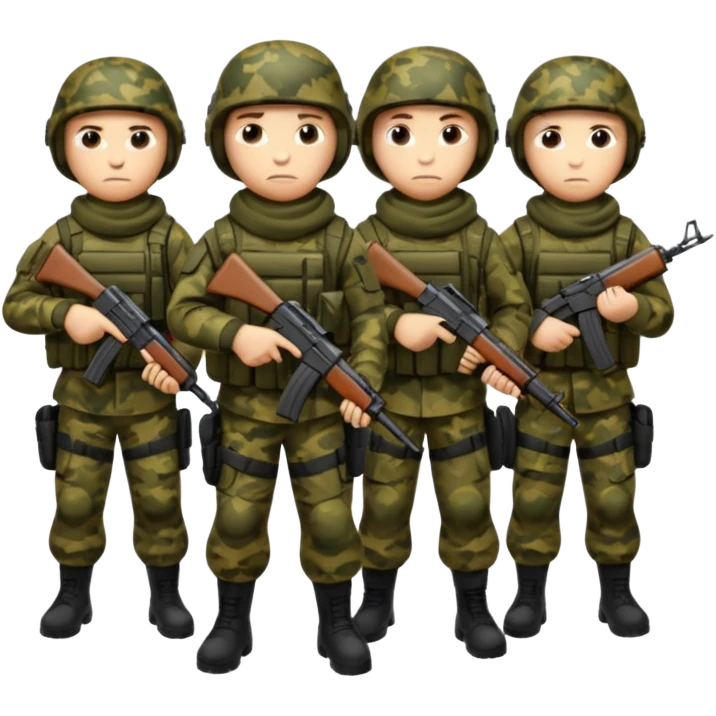 Forze speciali russe con la AK-47 emoji