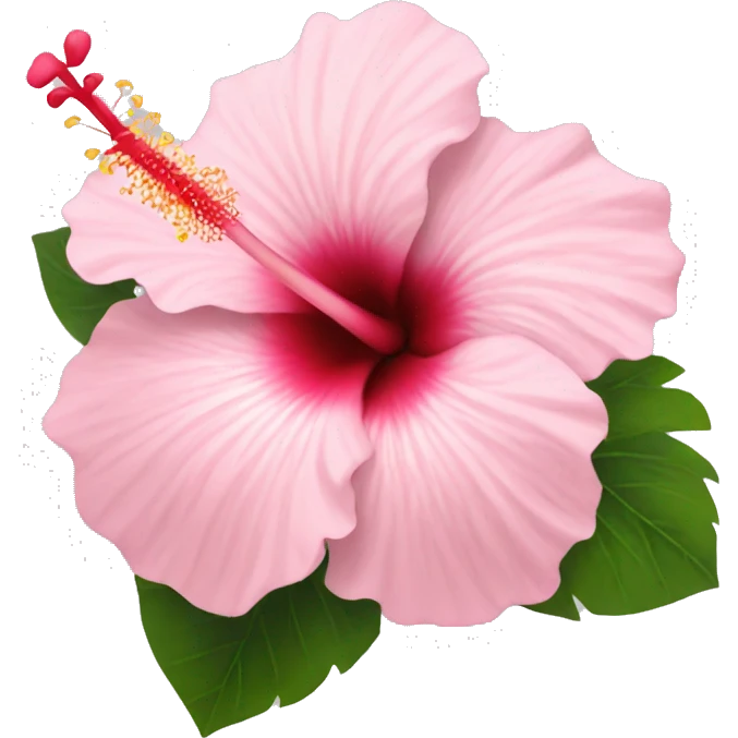 Light Pink hibiscus  emoji