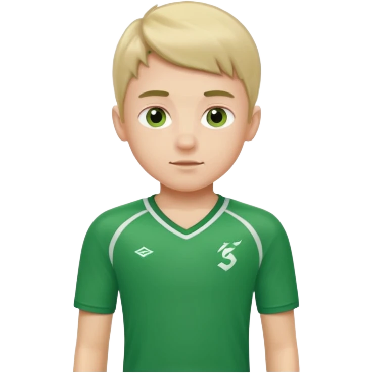 Boy — green sports jersey emoji