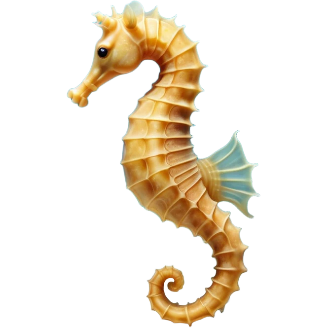 Beautiful and Majestic Sea Horse Portrait Emoji, Head and body rendered in serene repose with a gentle, content smile, showcasing a slender, elegantly curved seahorse with a softly coiled tail and eyes gently closed in peaceful slumber, Simplified yet exquisitely endearing features, highly detailed, glowing with a soft, drowsy aquatic light, high shine, relaxed and utterly enchanting, stylized with an air of majestic marine beauty, soft glowing outline, capturing the essence of a beautiful and majestic seahorse that embodies the enchanting spirit of the ocean! emoji