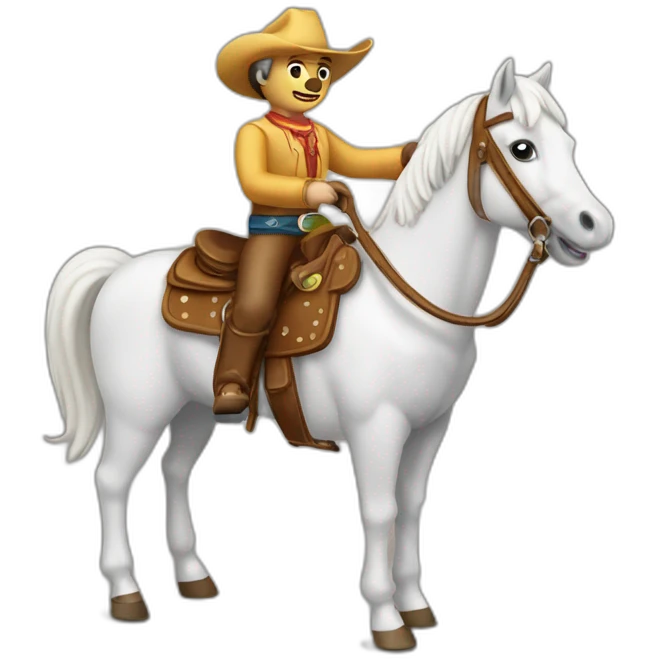 cowboy toy horse emoji