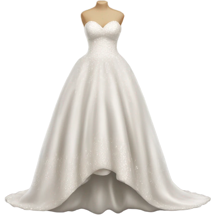 Hyper Realistic Wedding dress displays  emoji