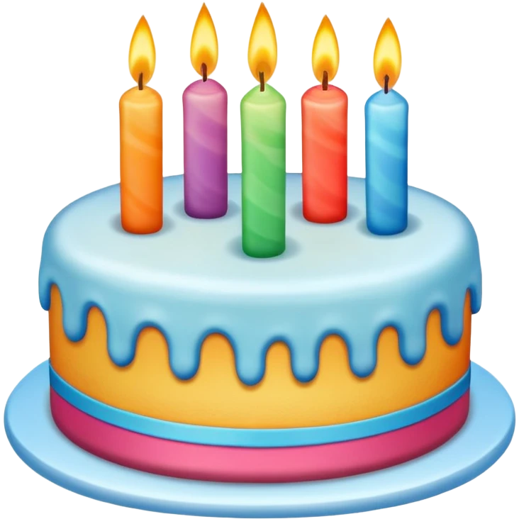 Birthday cake and candel emoji