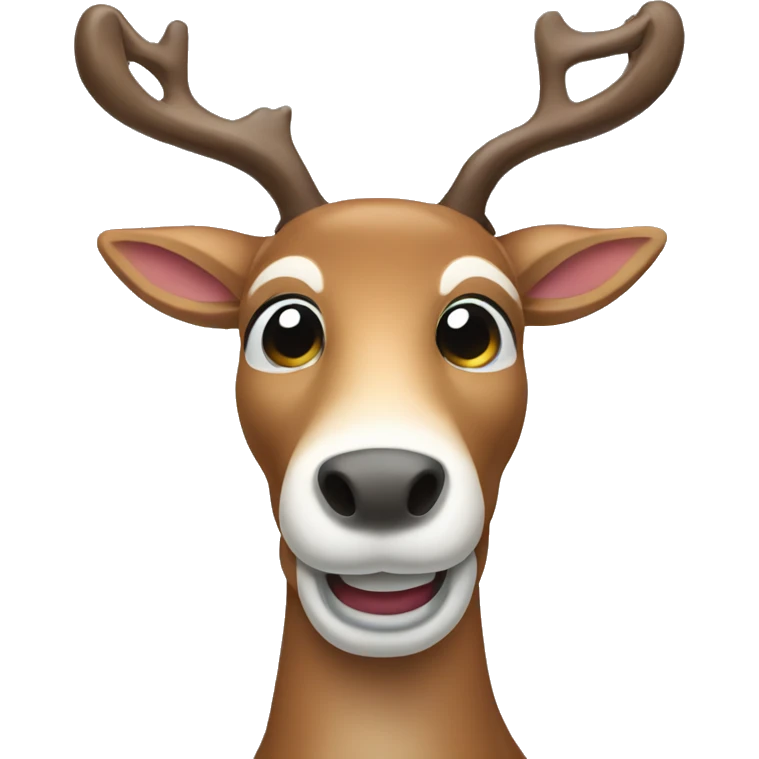 Christmas reindeer emoji