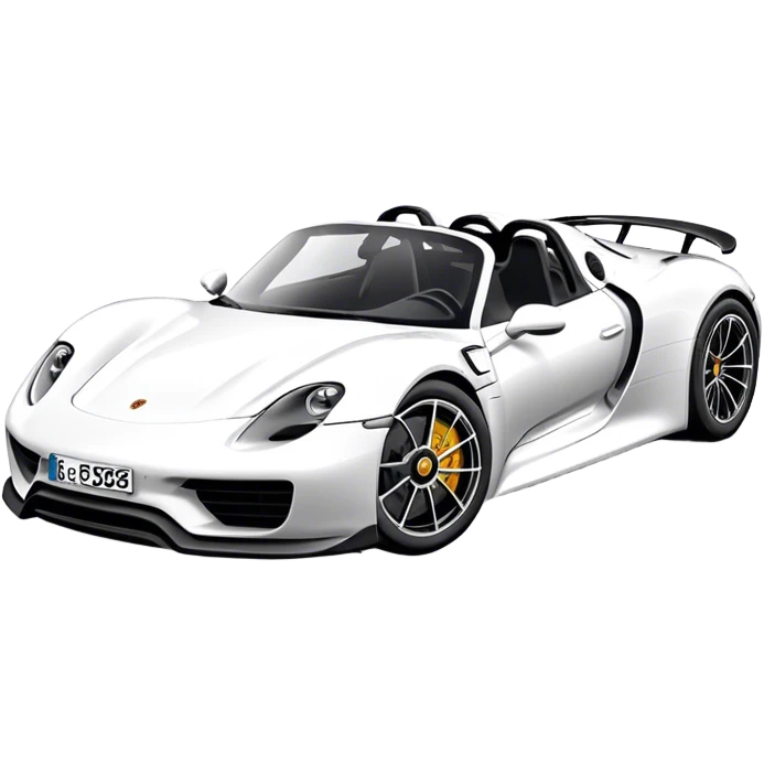 Porsche 918 Spyder - Porsche (Model Year: 2021) (Iconic colour: White) emoji