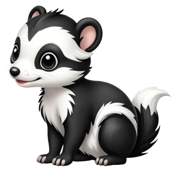 Skunk puppy emoji
