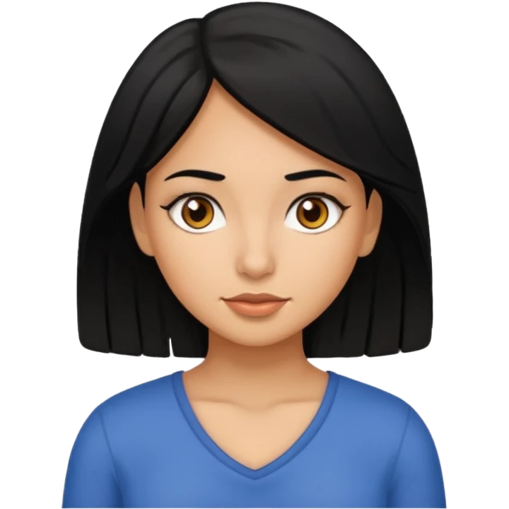 Black hair Latina girl big ass emoji