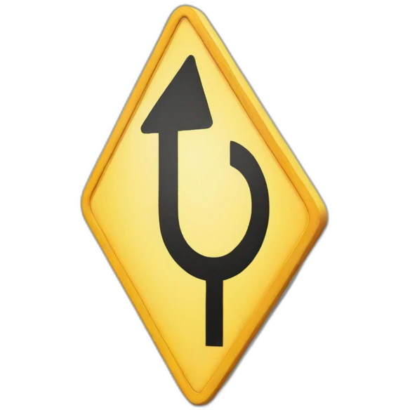 Turn right sign emoji