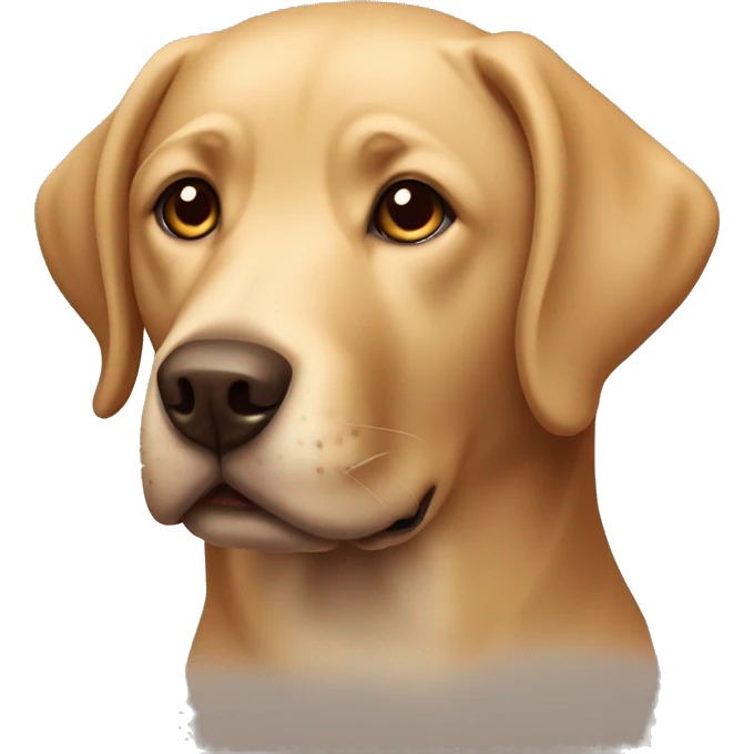 dog labrador brown emoji