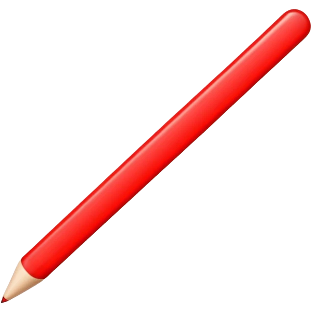 Create a long thin straight red line  emoji