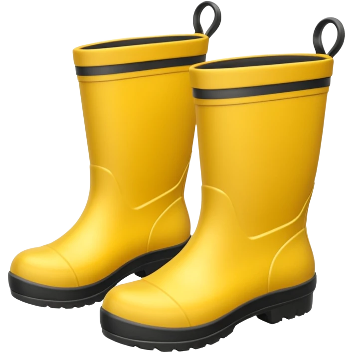 yellow waterproof boots emoji
