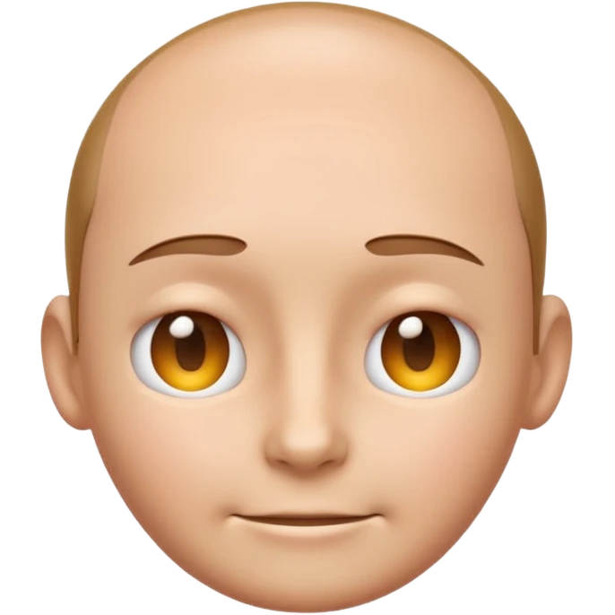 Apple-style 3D emoji of a human forehead only, smooth skin surface, minimal and clean design, no eyes or other facial parts, no background. emoji