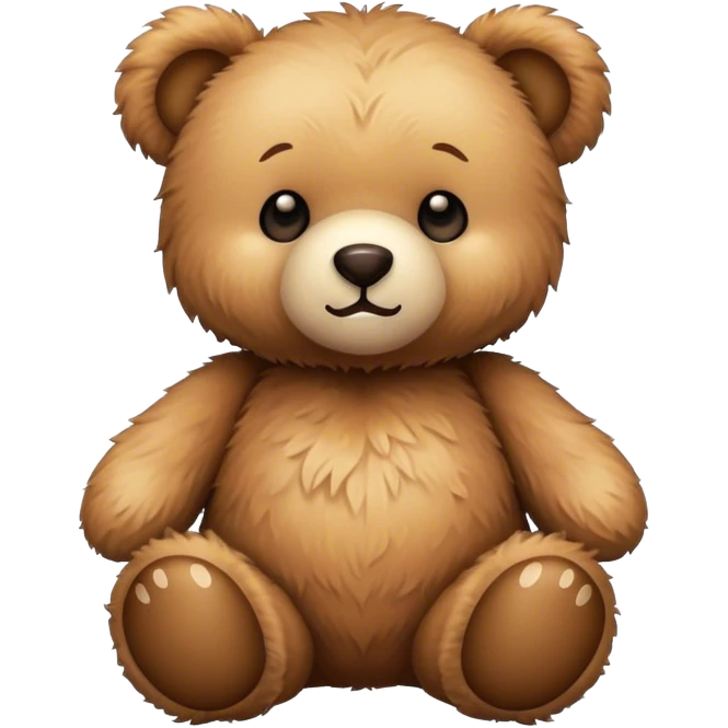 fluffy teddy bear emoji