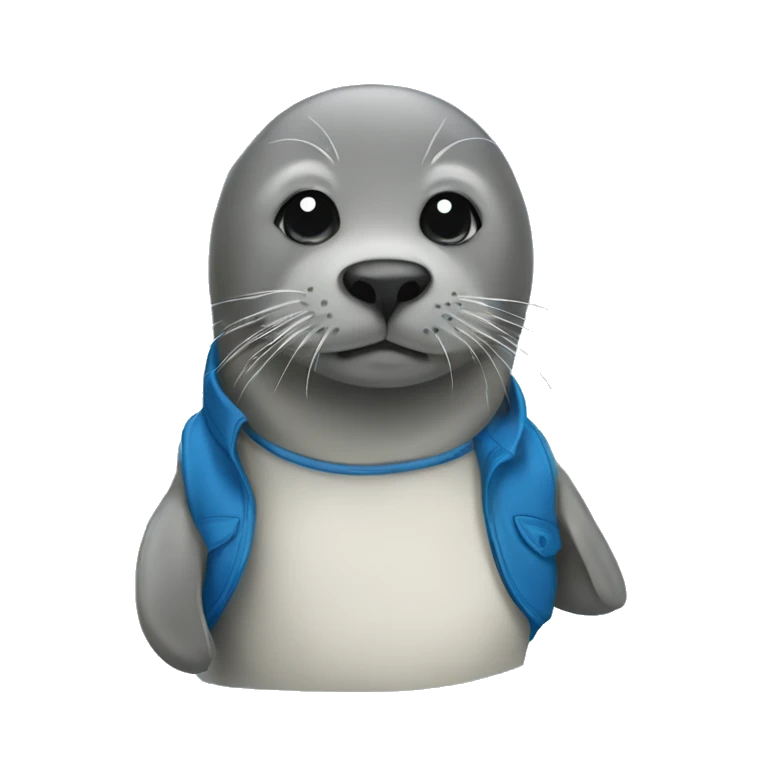 Seal with a blue vest emoji