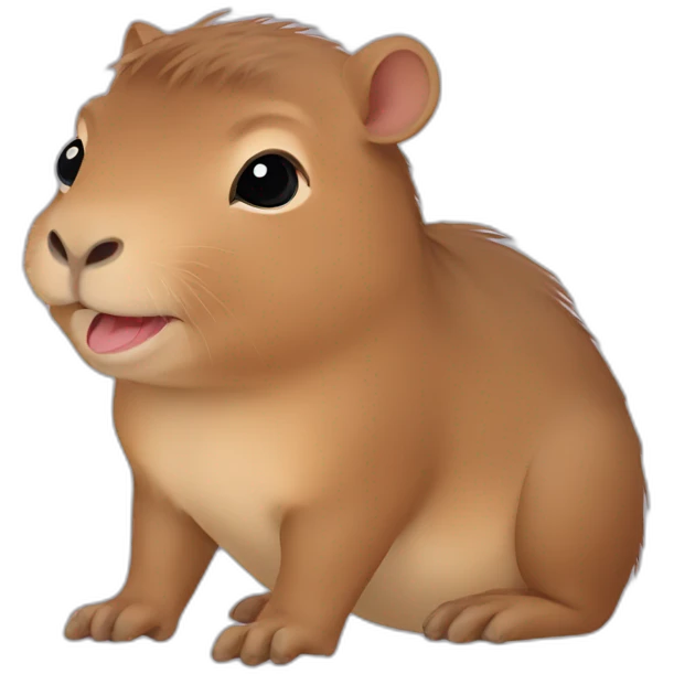 Baby capybara emoji