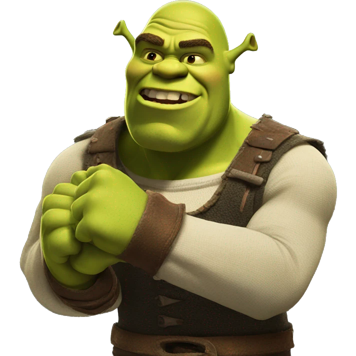 Shrek punching the viewer  emoji