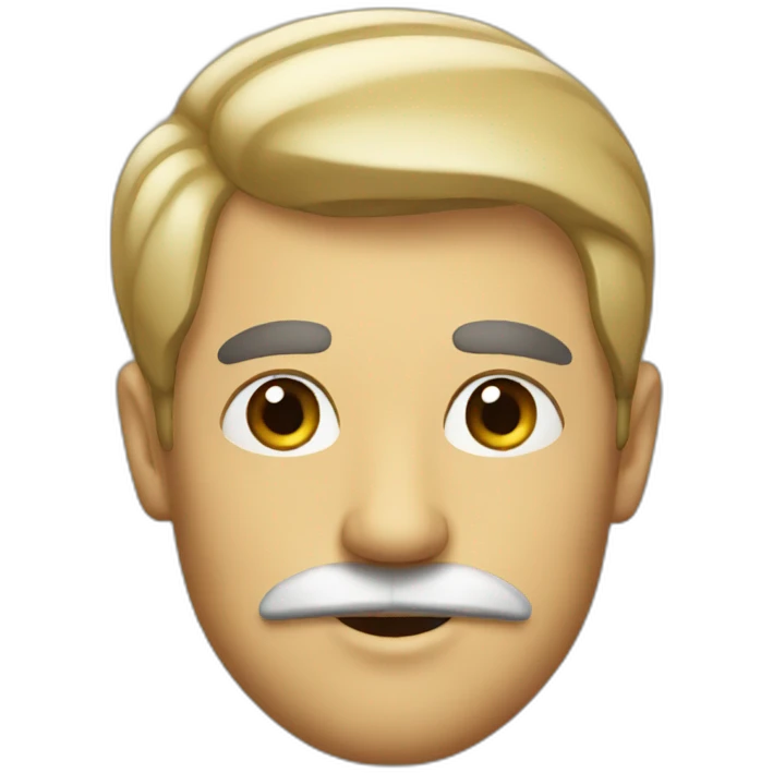 A man with a little mustache emoji