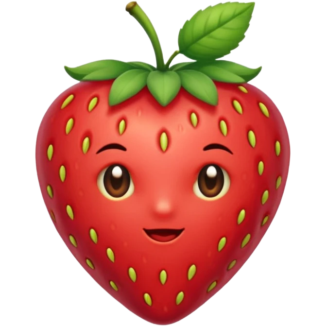 Una fresa pero dibujada emoji